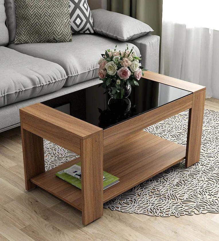 Affordable aesthetic classy Centre Table with glass top